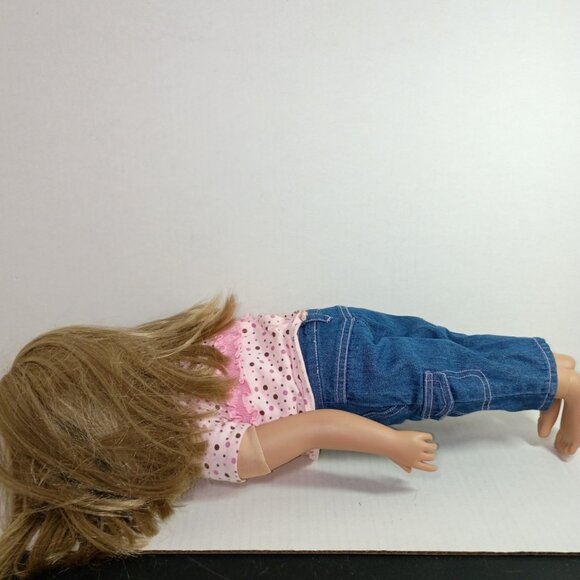 Vintage My Twinn Doll 23" Realistic Blonde Hair Brown Eyes Posable With Outfit - Picture 4 of 6